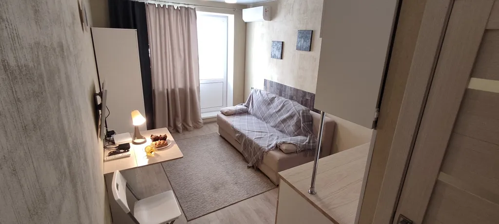 Уютная студия в скандинавском стиле