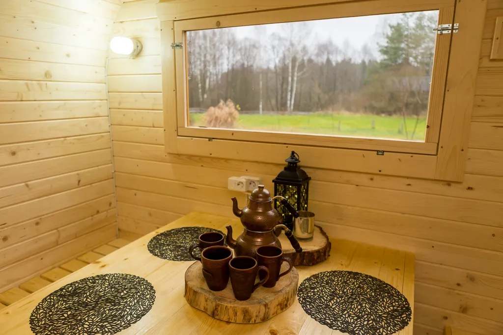 Дом у реки Волма в лесу