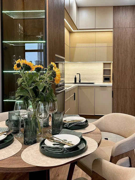 Двухкомнатный апартамент AURA