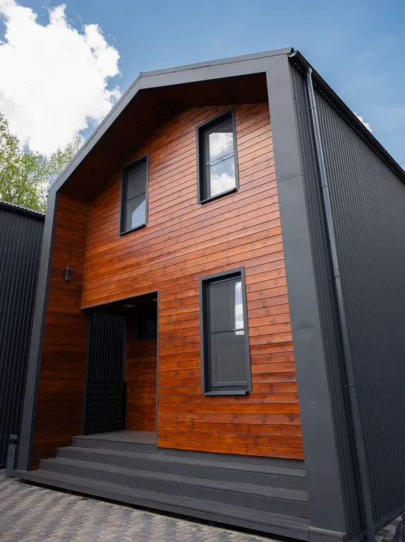 Дом с видом на лес и пруд 150 квадратов