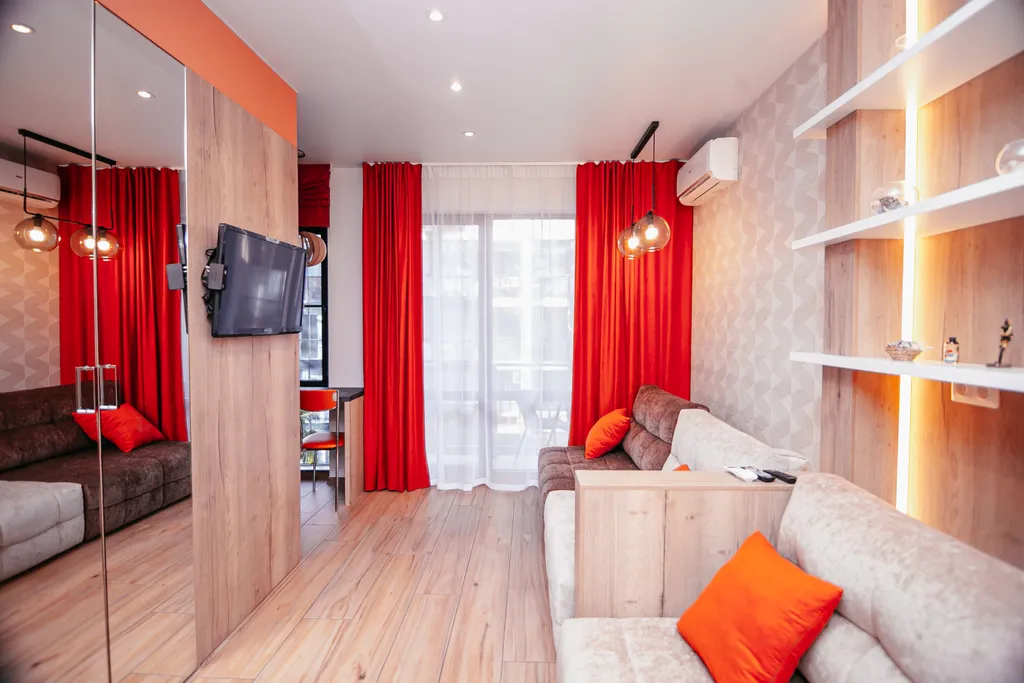 Апартаменты четырёхместные, новые, шикарные, море очень близко