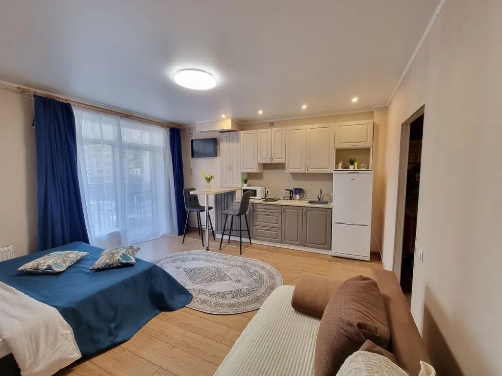 Уютная студия в ЖК "Сердце Каспия" (район Эллинга)  (Уютный Дом)