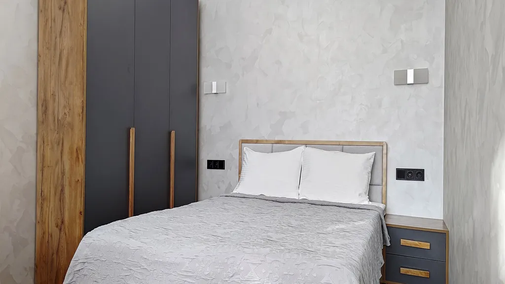 Панорамная студия с видом на горы в центре Красной Поляны. Балкон.