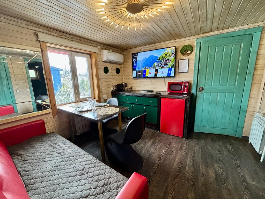 Скандинавский дом Мандарин Делюкс с баней и купелью фурако