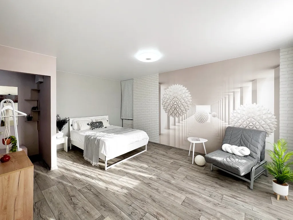 Уютная светлая теплая студия в самом центре города