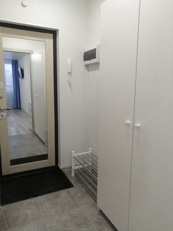 Уютная студия в новом доме с видовым балконом