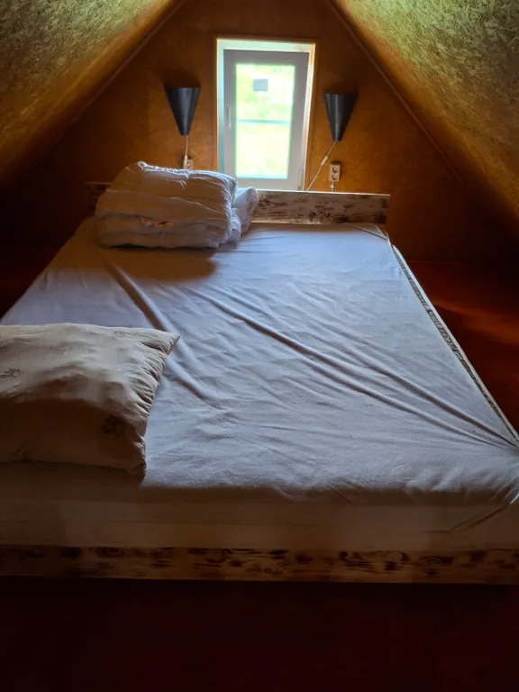 Уютная студия с видом на Катунь и Гору