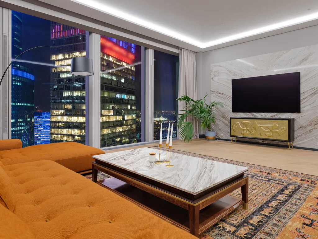 Просторный апарт с шикарным видом на башни