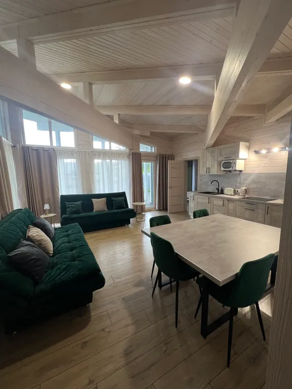 Просторный дом Елка с панорамными окнами в тихом месте