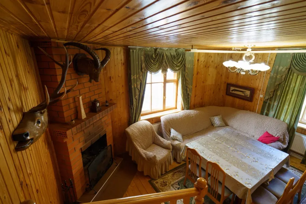 Коттедж с камином и видом на горы