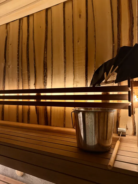 Гостевой дом с баней и чаном в лесу