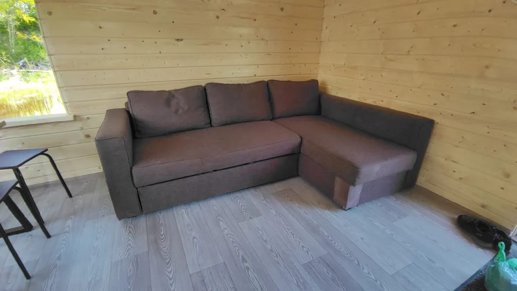 Плавдом Морячка с баней на острове + лодка на веслах