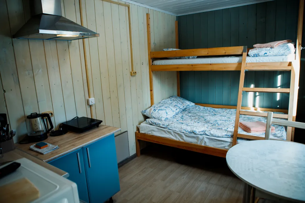 Дом-студия до 3 гостей с террасой и видом на горы