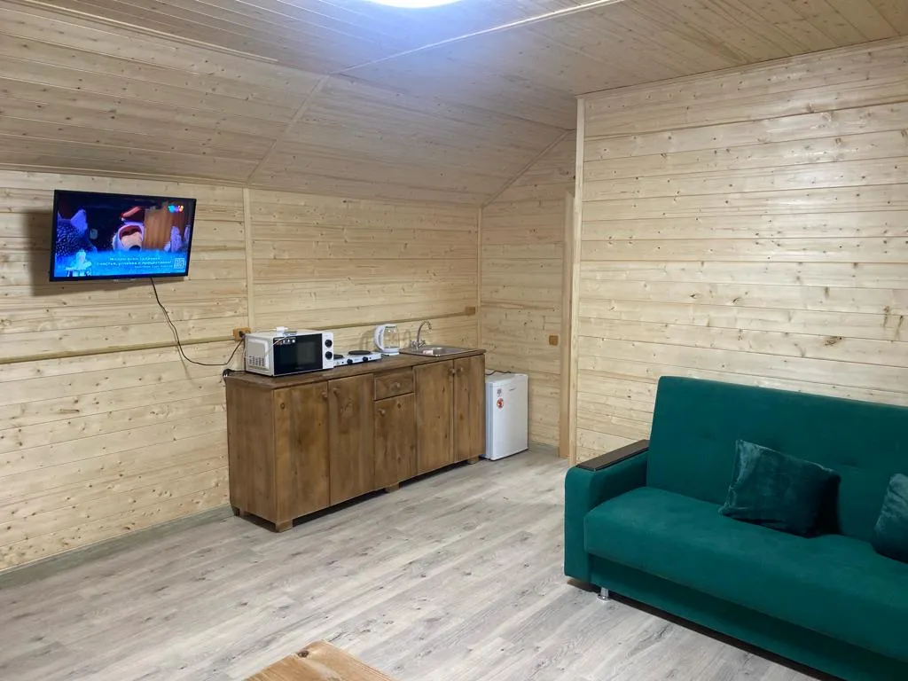 Уютный деревянный дом с великолепным видом на лес и горы