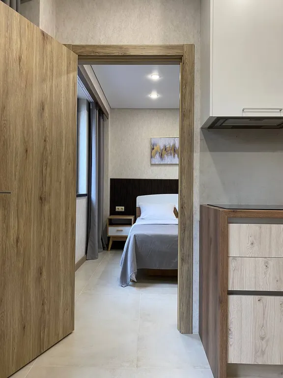 Апартаменты с собственной парковкой вблизи подъемника Горная Карусель