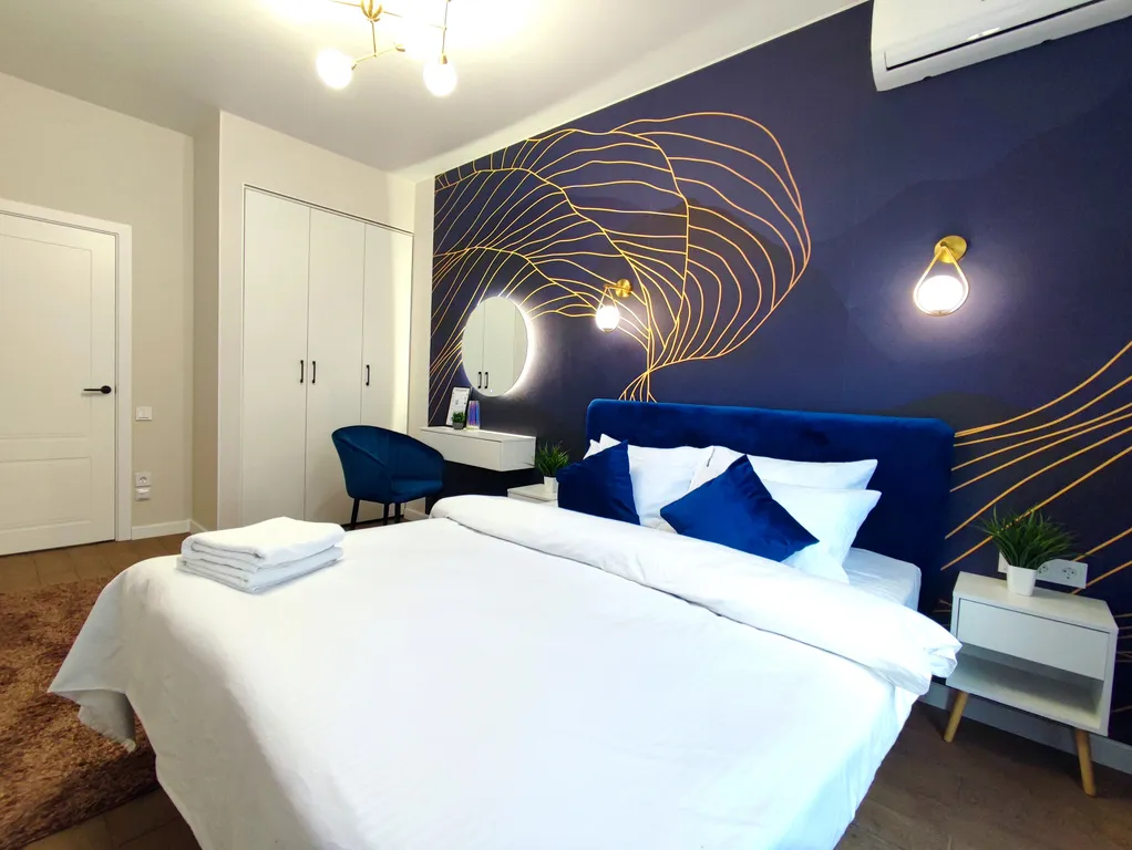 Квартира Квартира Люкс в синих тонах возле Ашана — Симферополь