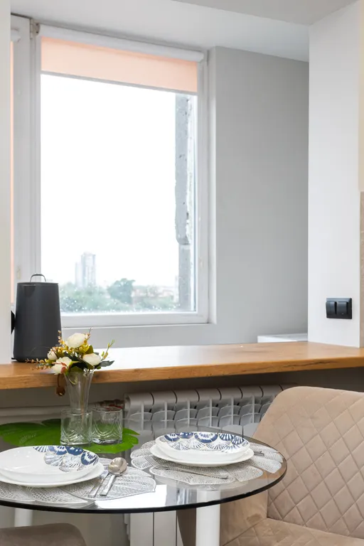 Уютная квартира с двумя балконами в центре рядом с Островом Канта