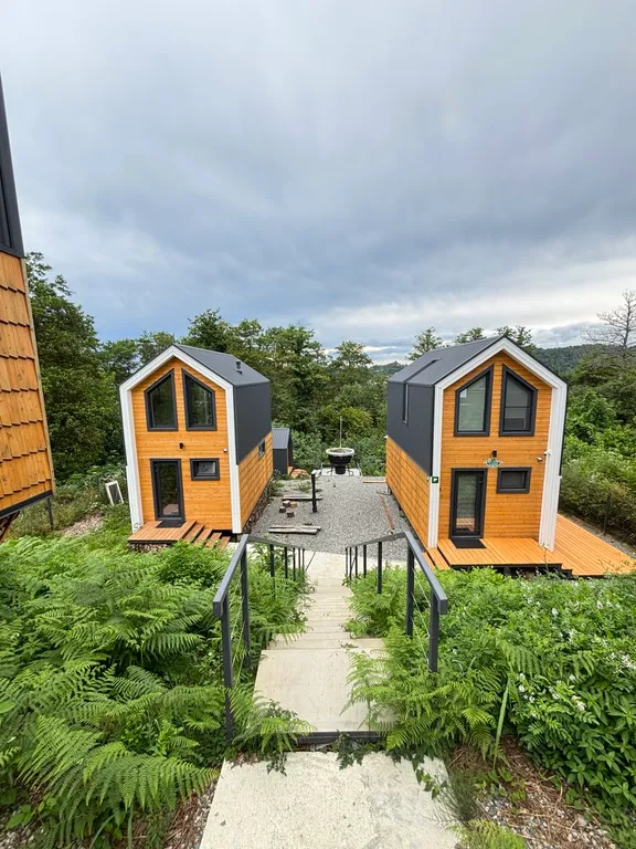 Дом с сауной в лесу