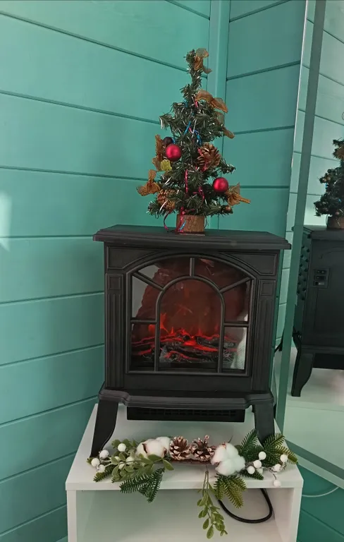 Экодом "Бирюза" с камином