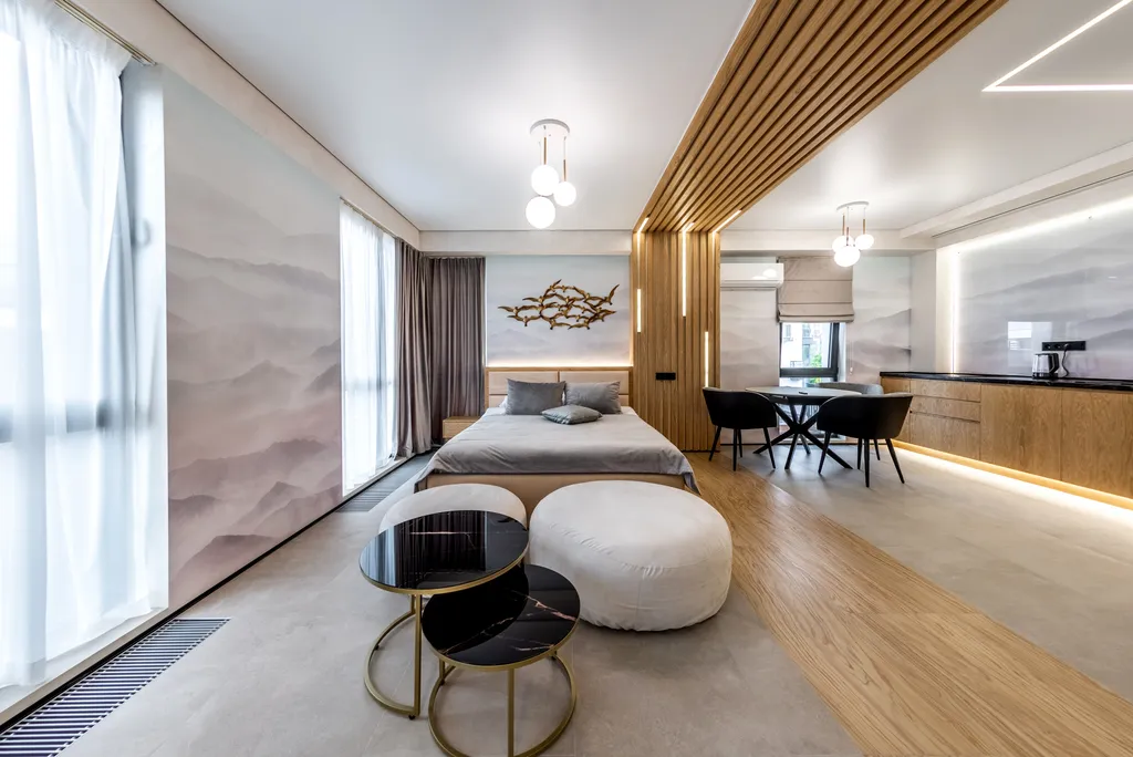 Большая романтическая студия с джакузи и видом на море в ЖК Моравия