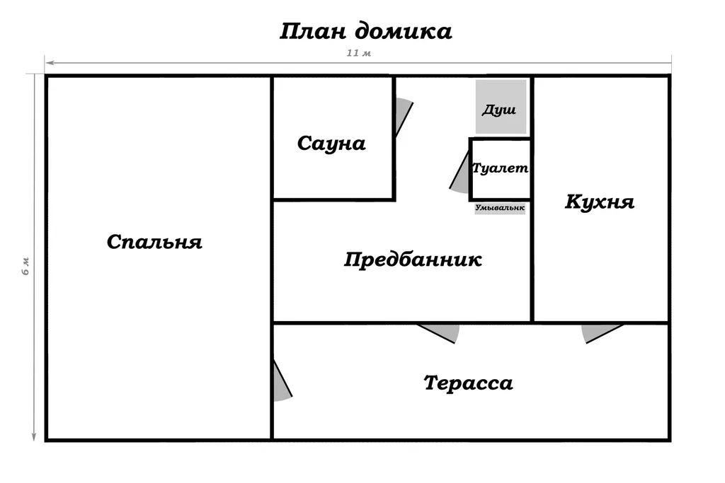 Коттедж Домик Коиви в Приморске — Приморск