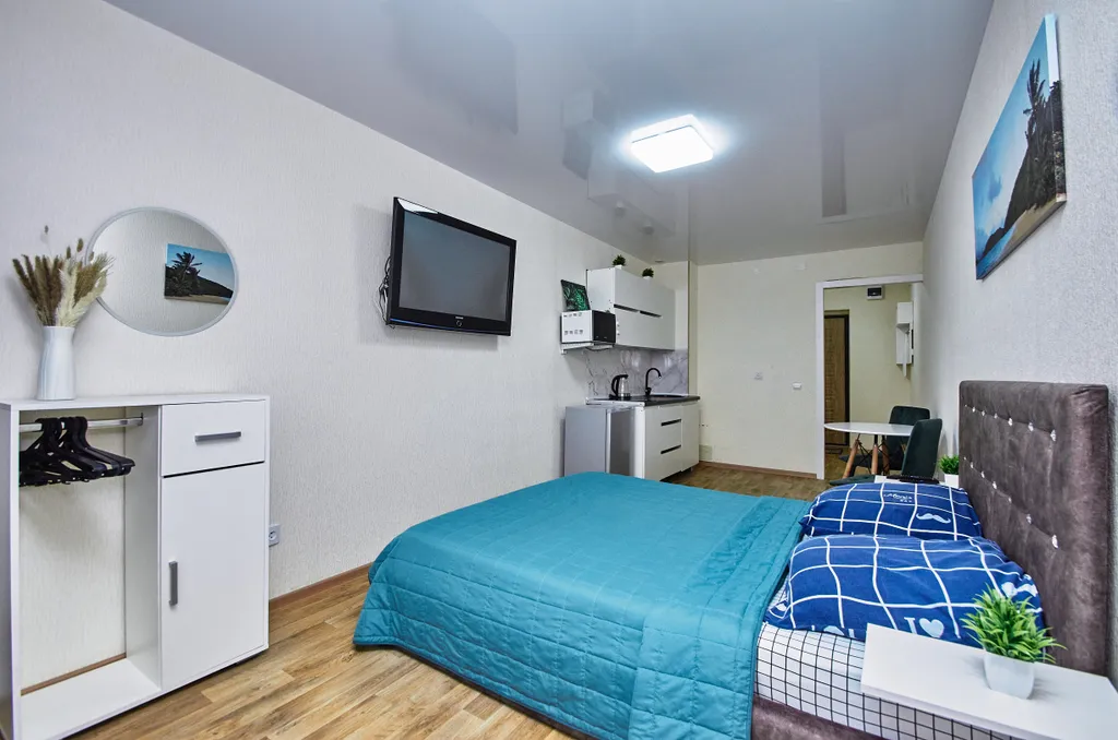 Студия с красивым видом