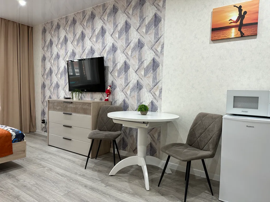 Студия в центре с видом на город, не берем оплату за финальную уборку