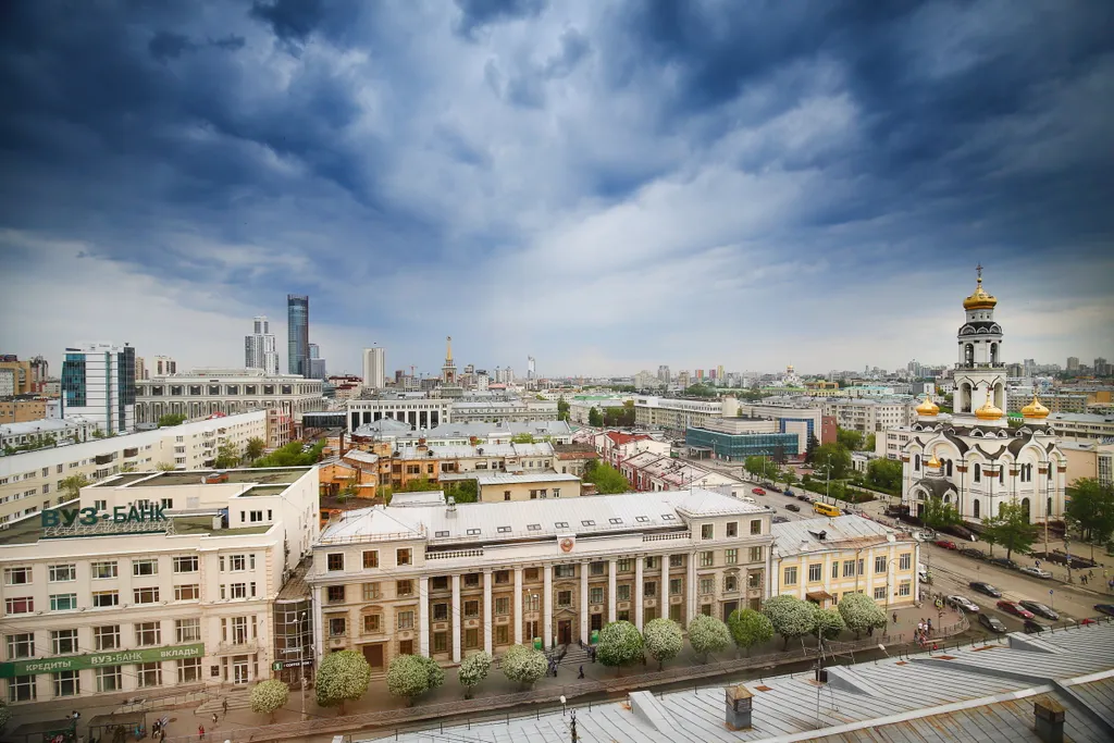 Квартира Квартира Radius Central House на высоте 11 этажа с панорамным видом — Екатеринбург