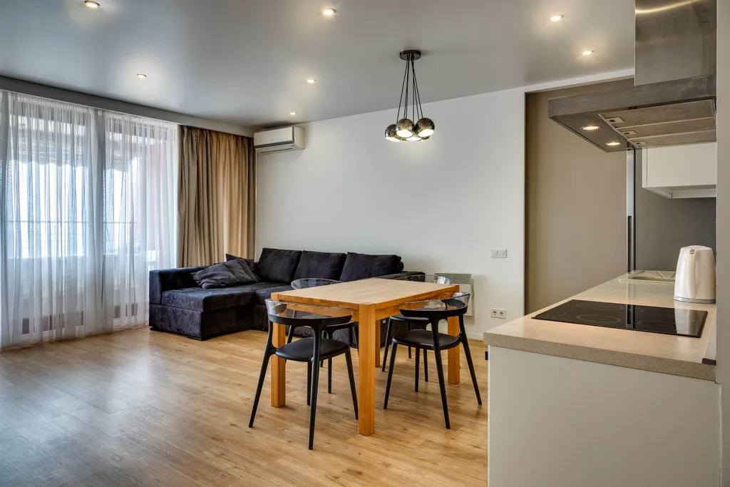 Одна спальня и гостиная, вид на море