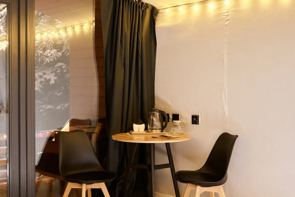 Домик с банным чаном и панорамным видом на лес Комфорт+ для двоих