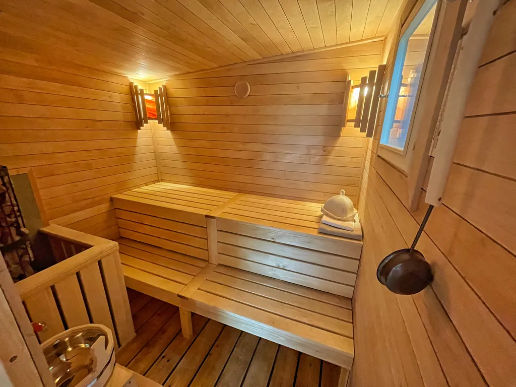 Дом-баня ольха с видом на горы