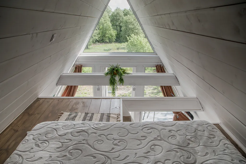 Уютный А-фрейм в современном стиле