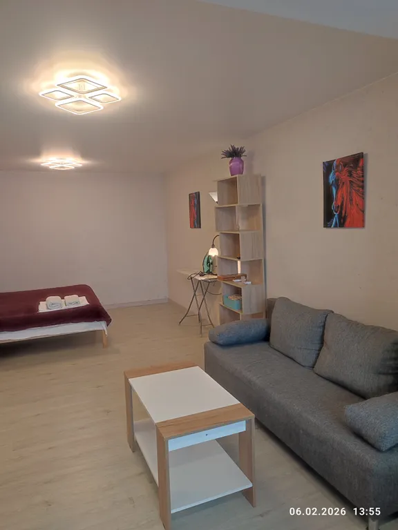 Однокомнатная, большая студия, новая, теплая,  уютная