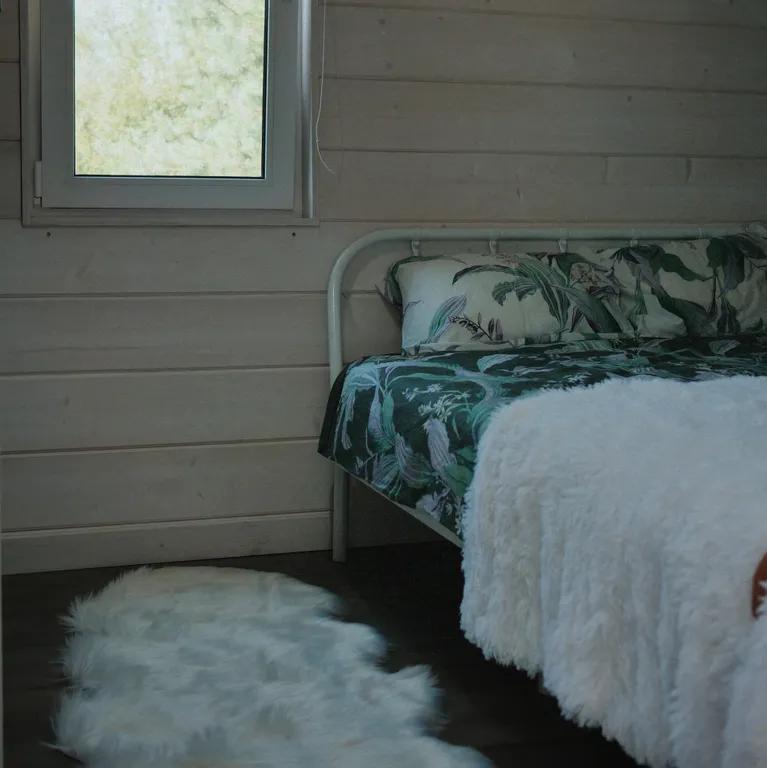 Современный уютный дом с видом на лес