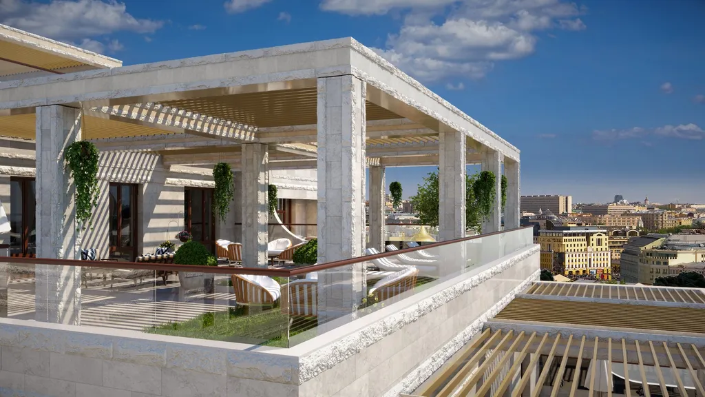 Lux апартамент с большой террасой в премиальном ЖК в 2-х км от Кремля