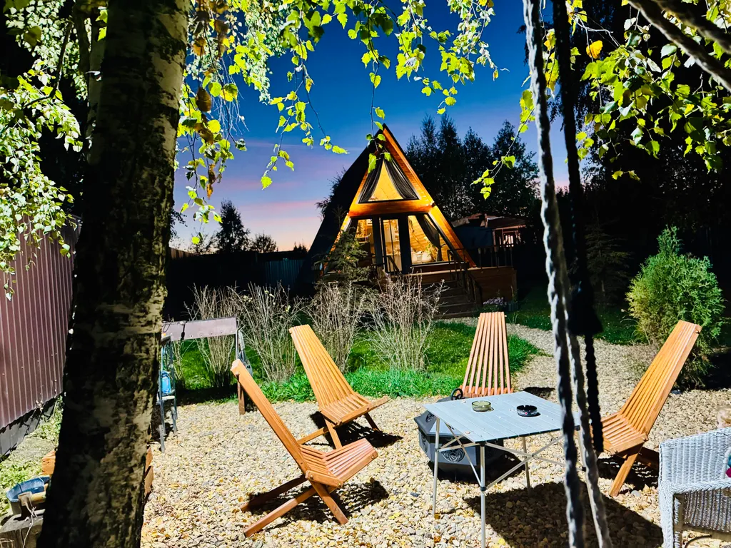 Уютный A-frame дом