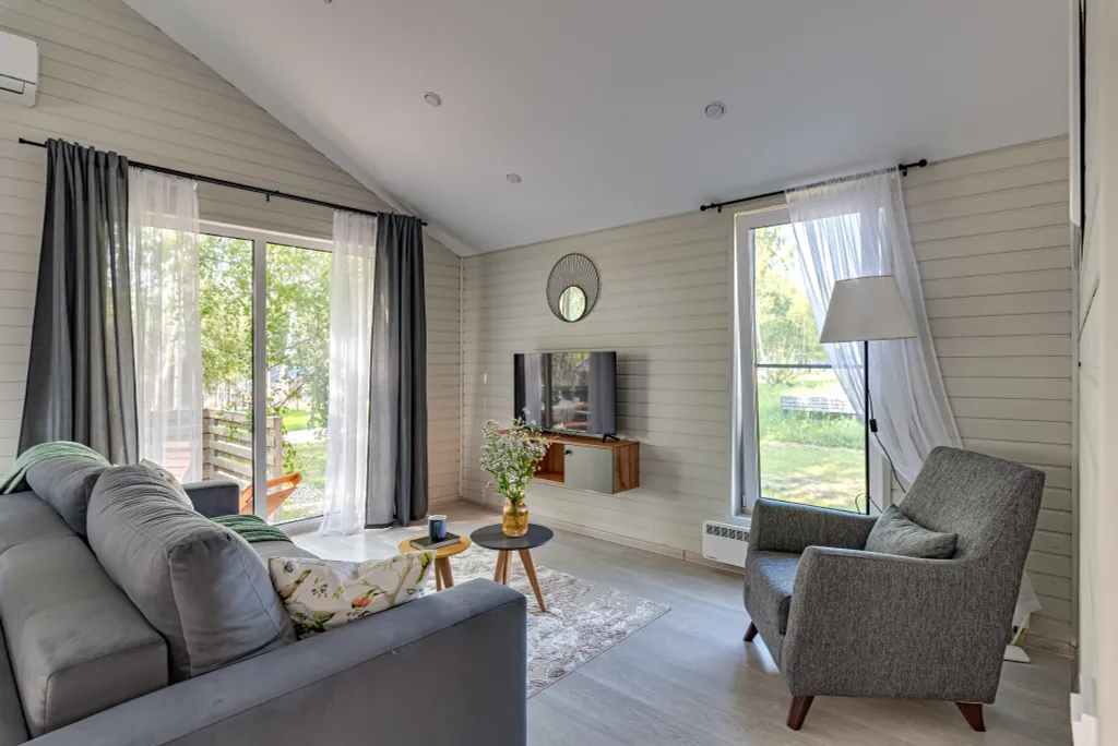 Альпийский - дом с костровой чашей и колонкой Алиса