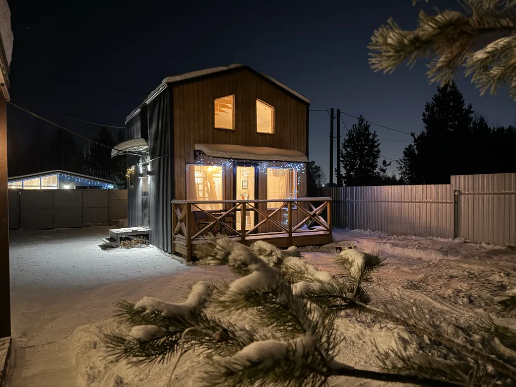 Уютный домик барн хаус с сауной