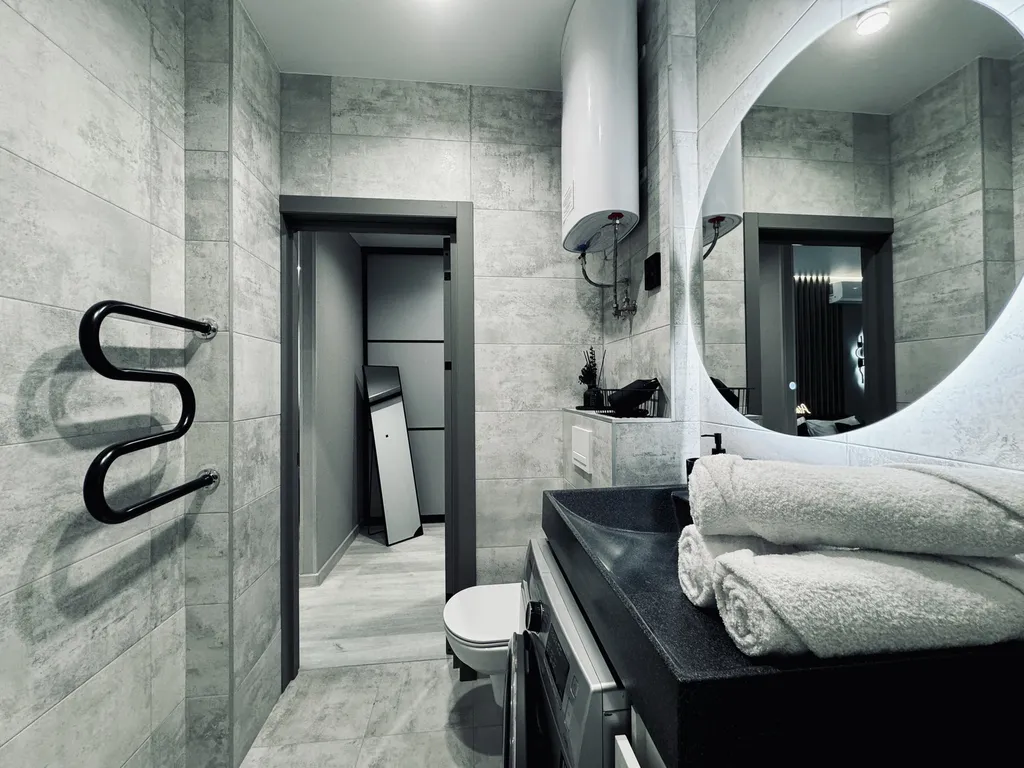 Изящная студия с шикарным видом на мегаполис