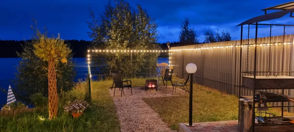 Дом Мечта на берегу на озере с собственным пляжем и сауной в доме