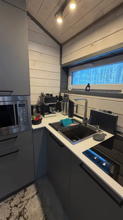 Дом 64m2 — чан, кухня, Wi-Fi