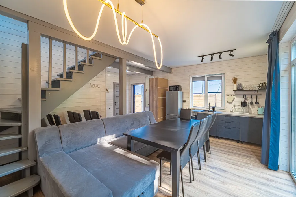 Уютный барн хаус с бассейном, баней и купелью ( барн 1)