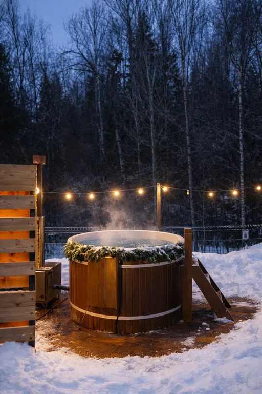 Ольшаны_Парк Дом Шале у леса с баней и горячей купелью