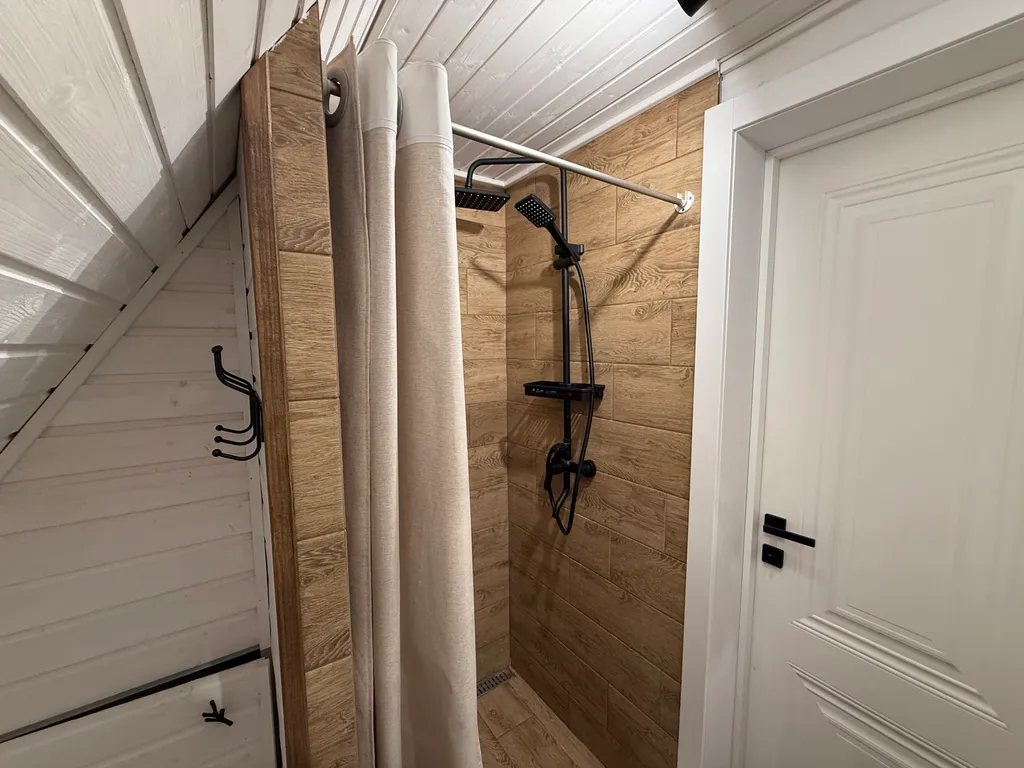 Коттедж А-фрейм коттедж Мята с бассейном — Прасковеевка