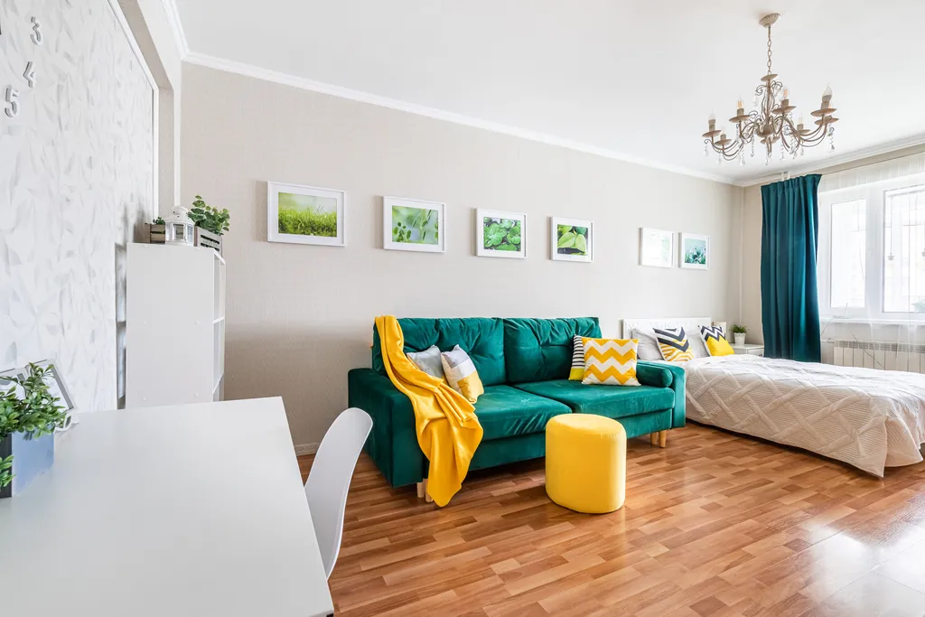 Уютная большая квартира с балконом для приятных вечеров