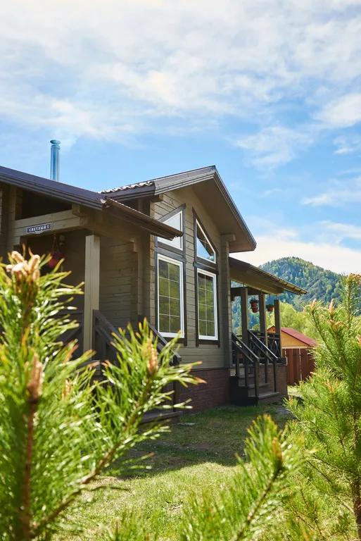 Новый дом в Чемале Счастье здесь с панорамным видом на горы