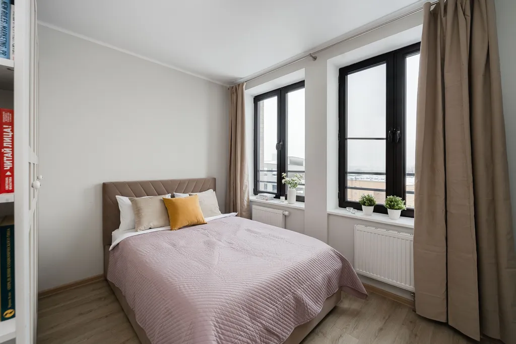 Квартира Премиальные апартаменты Family с 2 отдельными спальнями в небоскребе — Москва