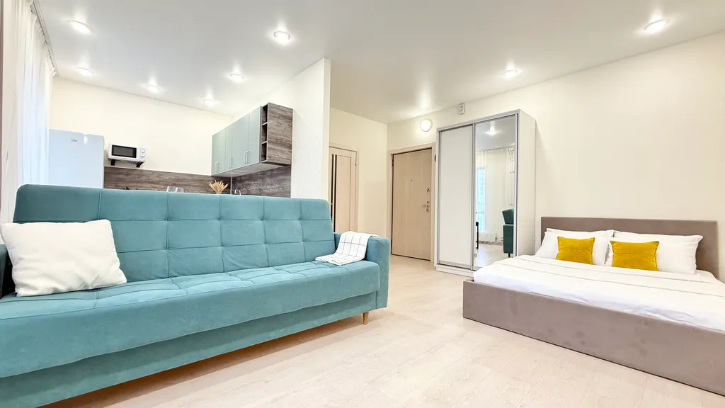 Квартира Hugge Place | Стильная студия у Аквапарка с Wi-Fi — Новосибирск