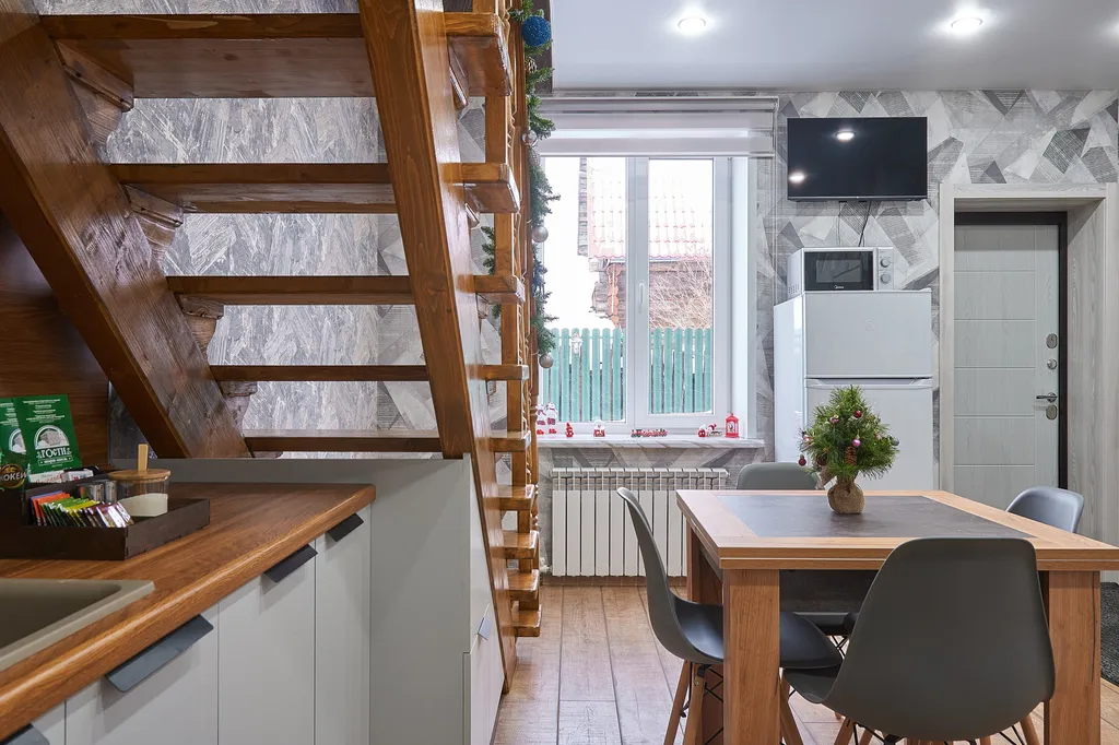 Апартаменты двухуровневые двухкомнатные с кухней (апарт 1)