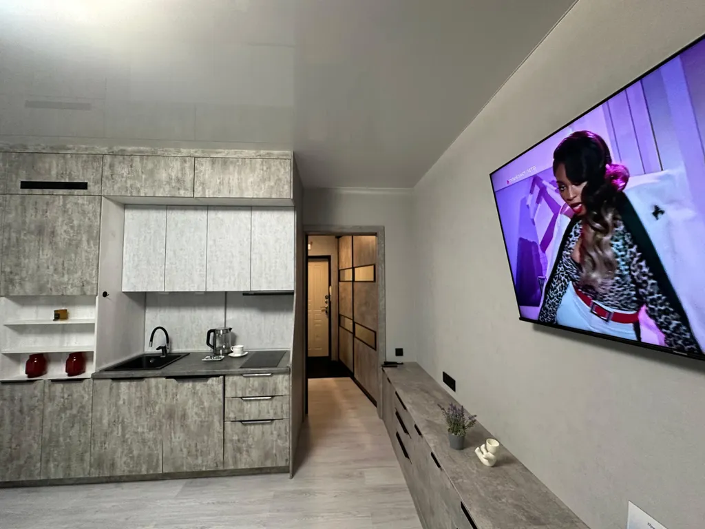 Студия с кофемашиной